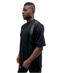 Black T-Shirt with Band Design