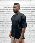 Black T-Shirt with Front Design Print