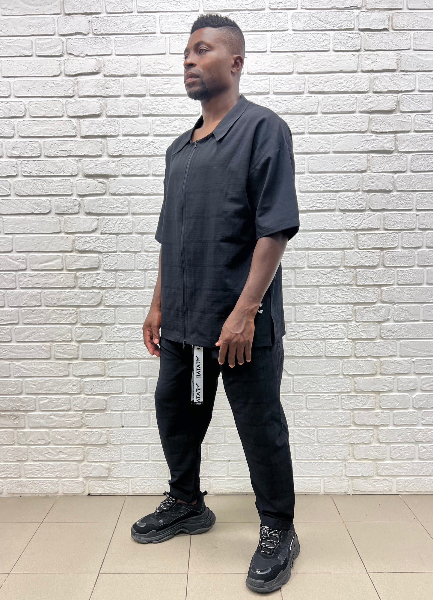 Black Casual Two-Piece Set