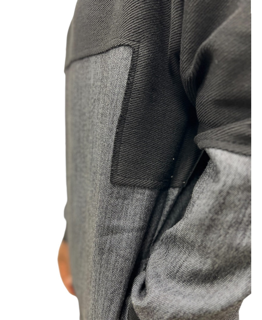 Denim and Black Hoodie - Fatai Style