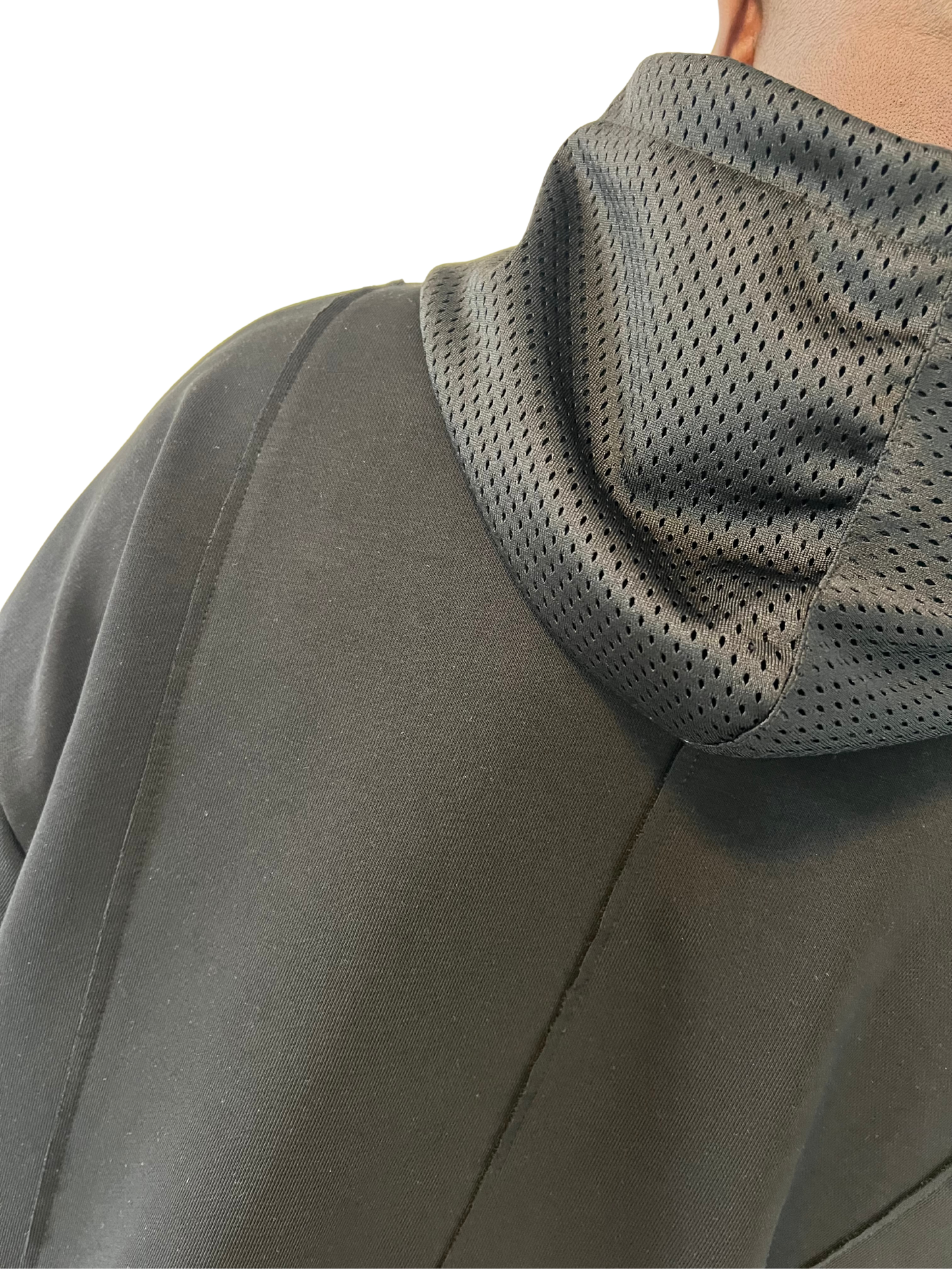 Black Tracksuit with Mesh Detail