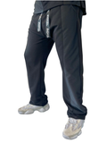 Black Trousers with Mesh Panel Design