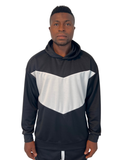 Black and White Colorblock Sweatshirt
