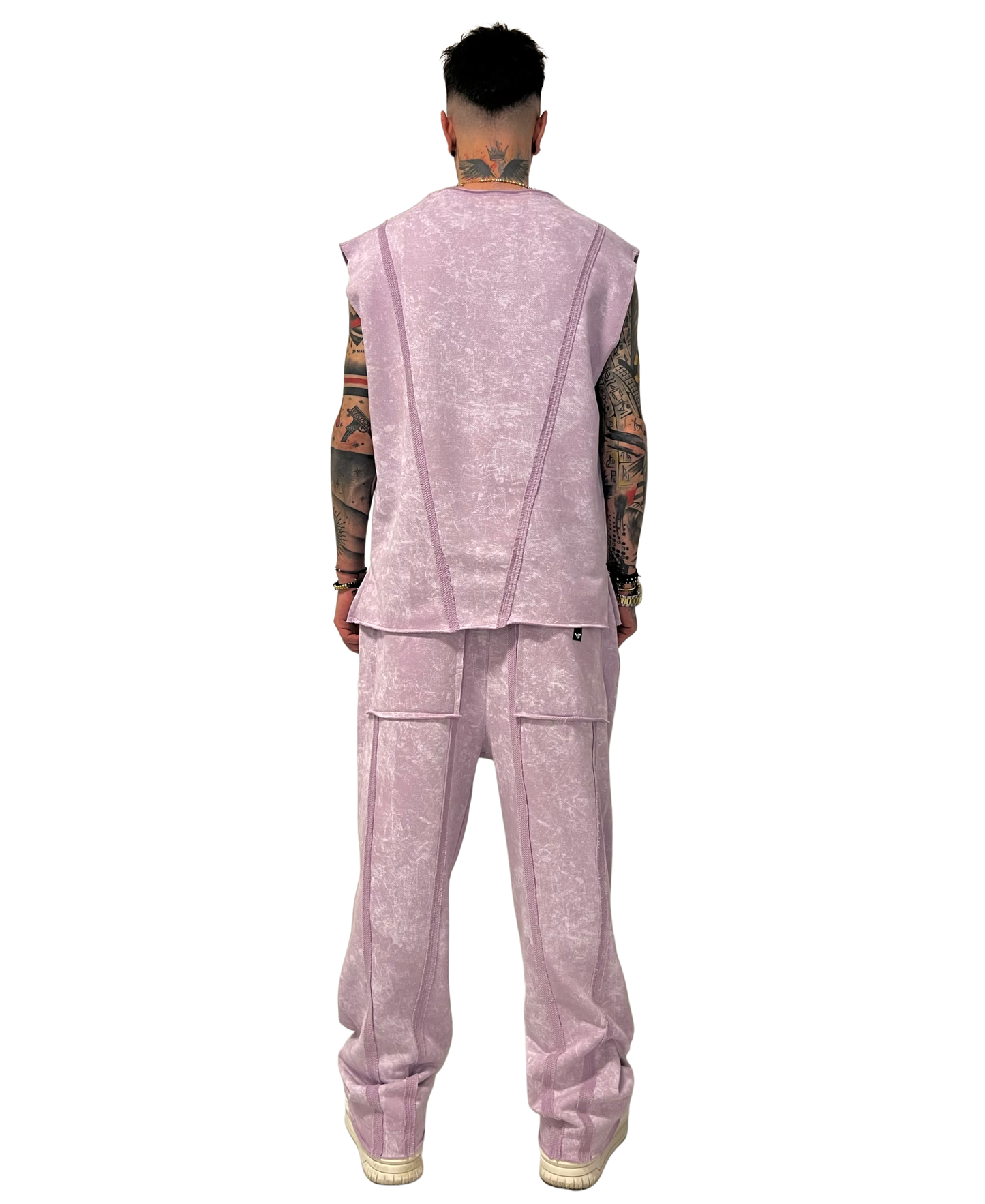 Pantaloni lungi purple-faded