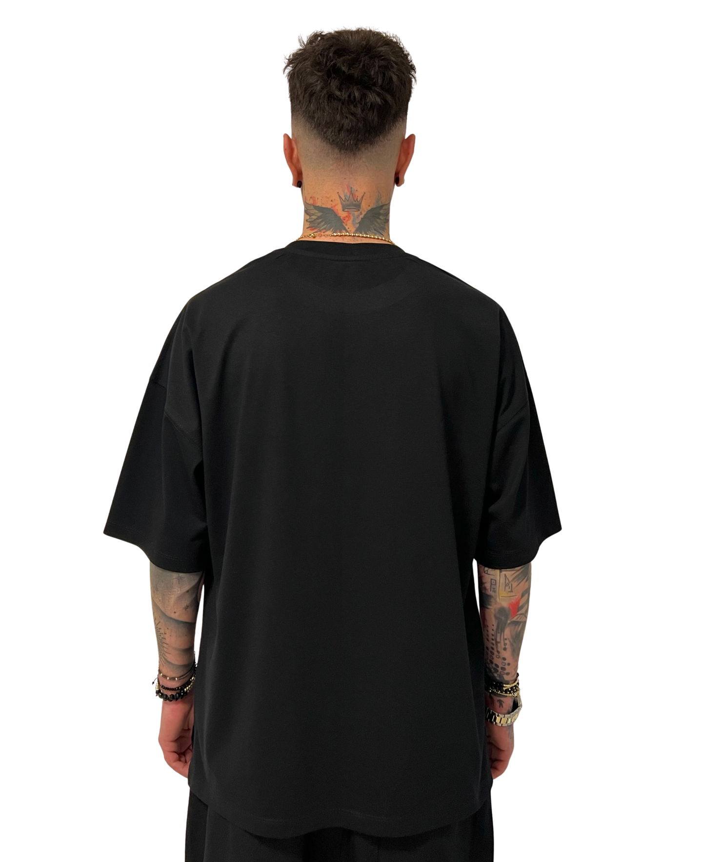 Tricou negru cu print