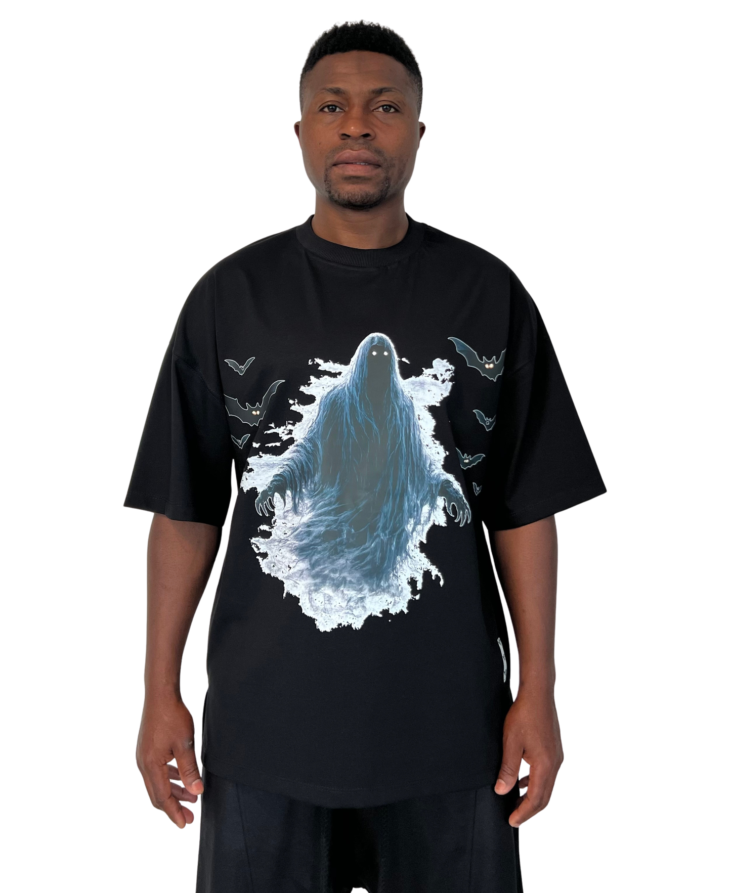 Tricou negru cu print
