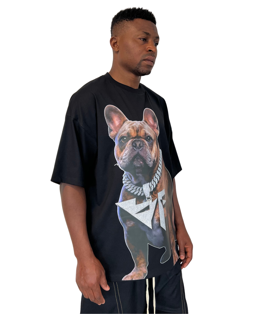 Black T-Shirt with Signature Print