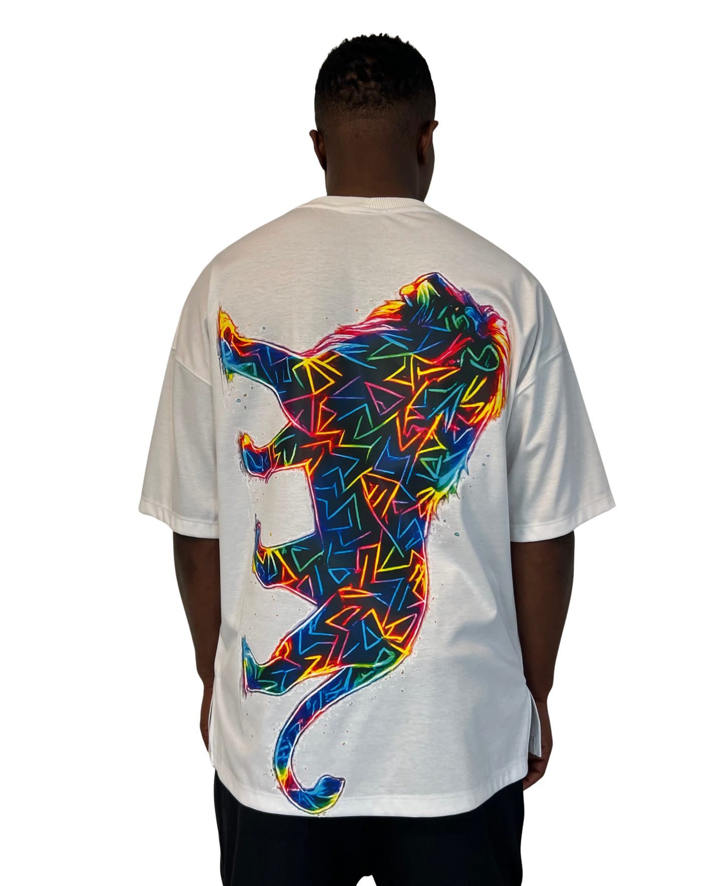 Tricou alb cu print