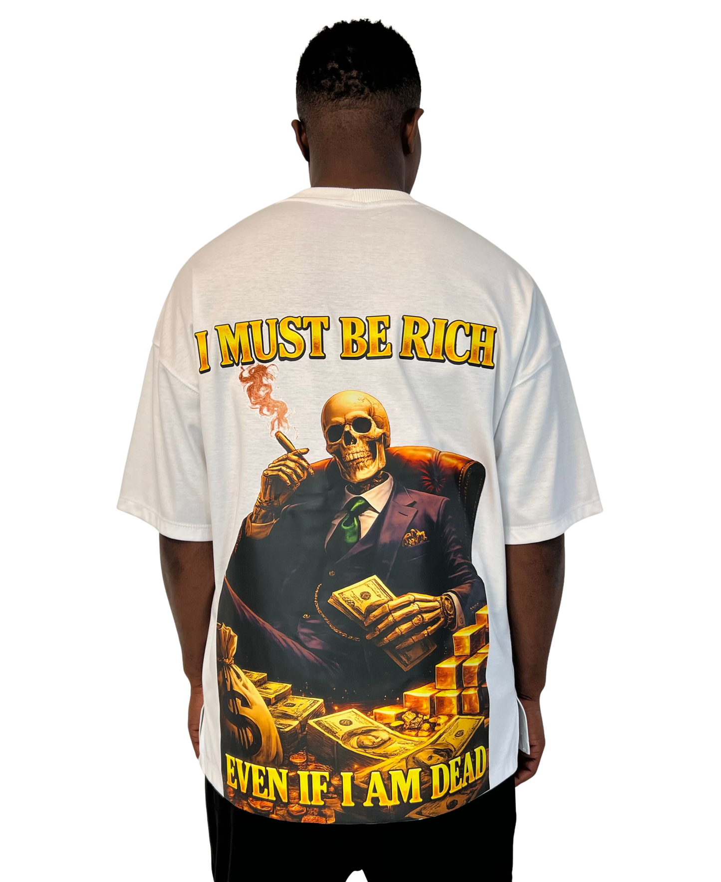 Tricou alb cu print