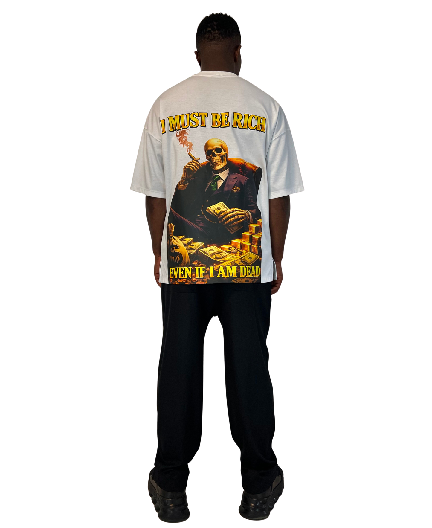 Tricou alb cu print