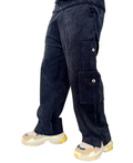 Black Ribbed Trousers