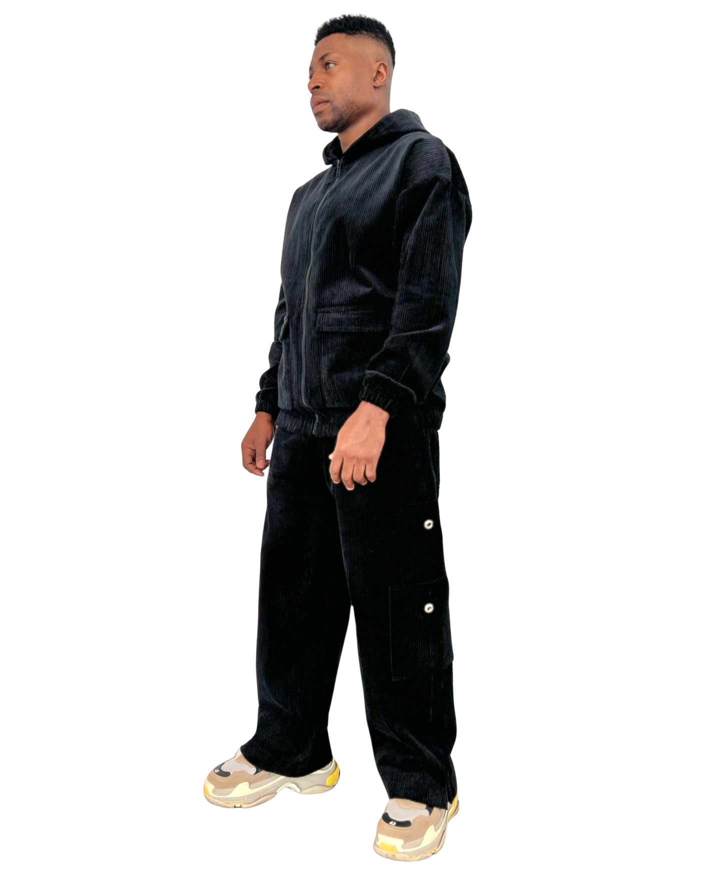Black Striped Tracksuit