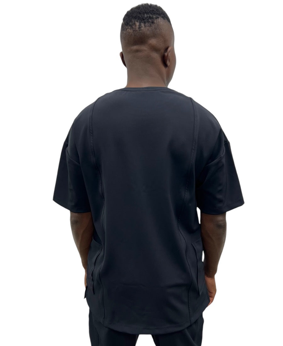 Black T-Shirt with Graphic Design