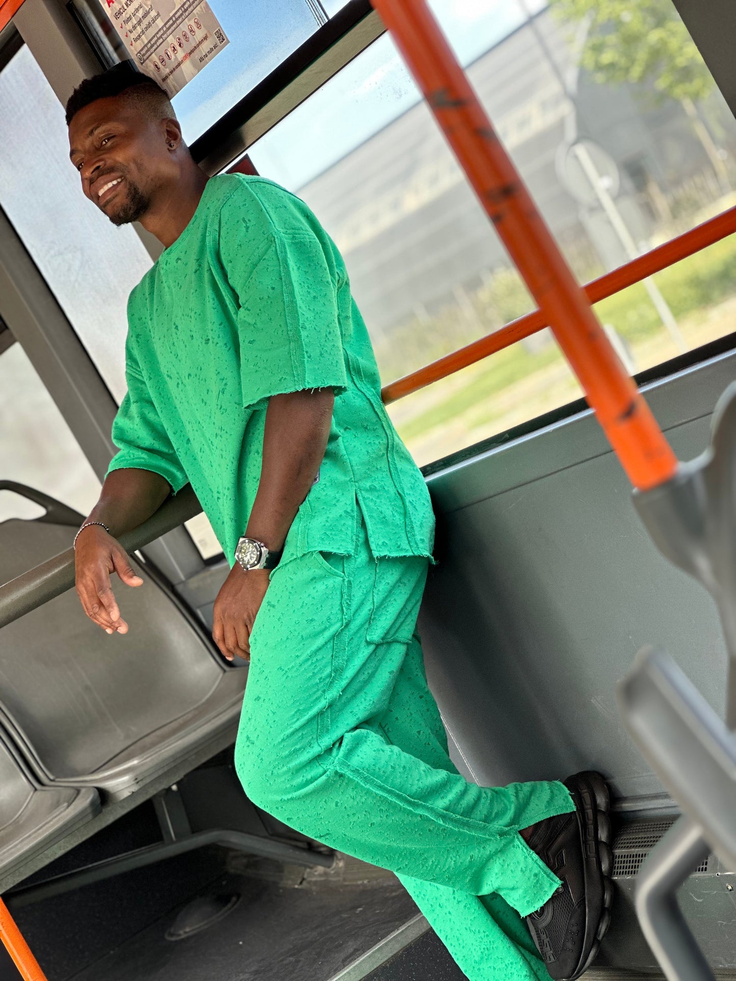 Green Two-Piece Set
