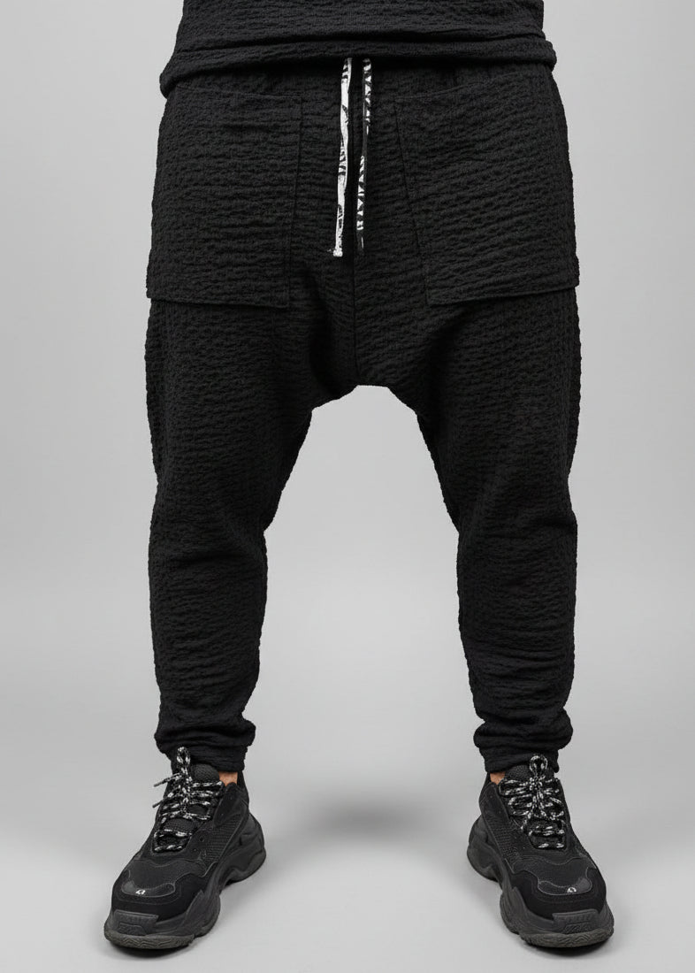 Black Trousers in Lightweight Flowing Fabric