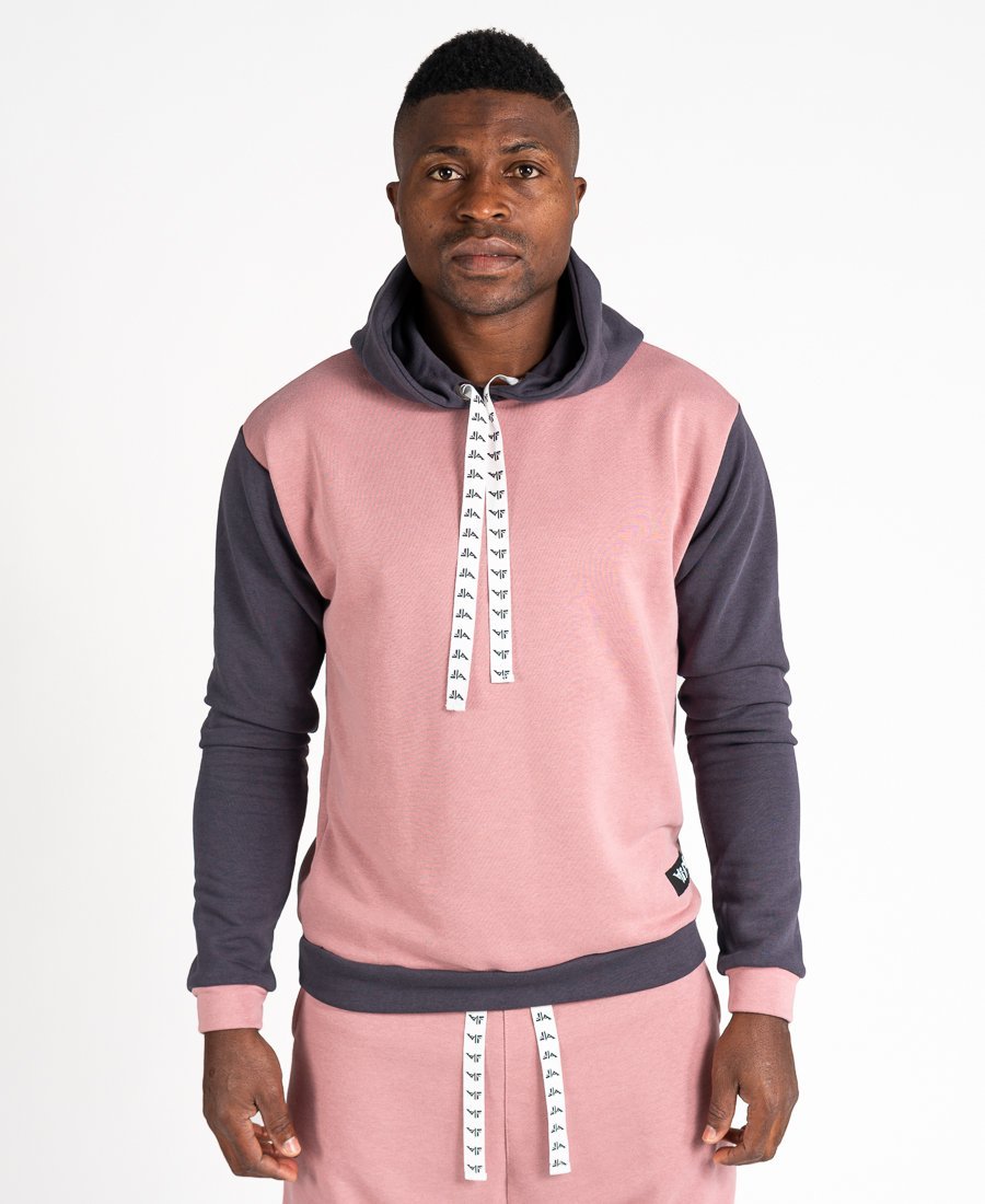 Pink and Grey Hoodie - Fatai Style