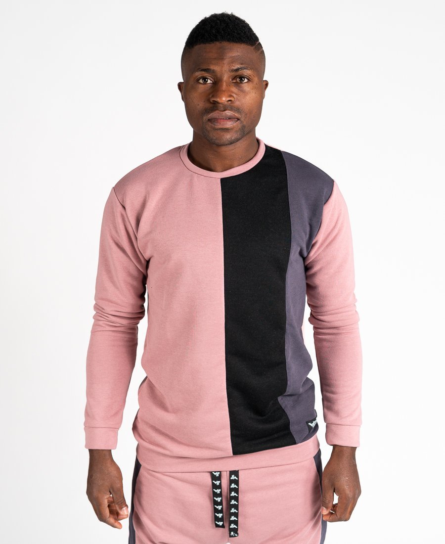 Pink, Black and Grey Hoodie - Fatai Style