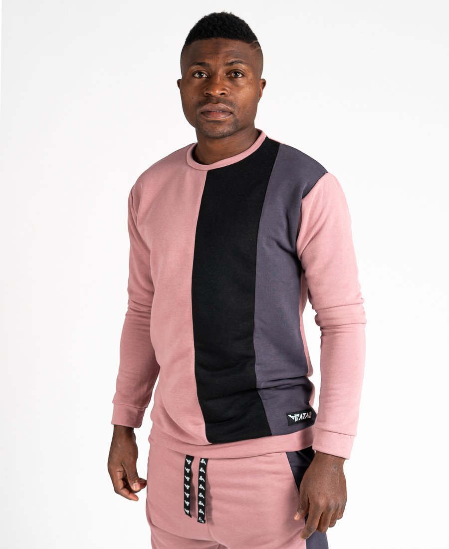 Pink, Black and Grey Hoodie - Fatai Style