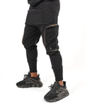 Black Trousers with Detachable Side Pockets
