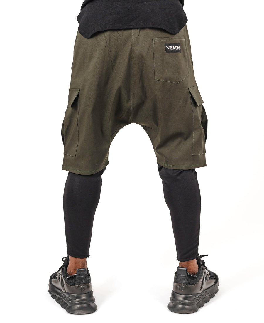 2-in-1 Khaki and Black Trousers