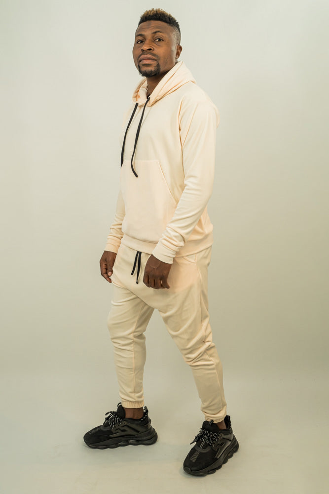 Cream Velvet Tracksuit