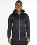 Black tracksuit blouse with gold zip - Fatai Style