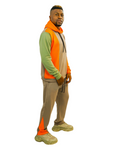 Cappuccino, Orange and Green Tracksuit