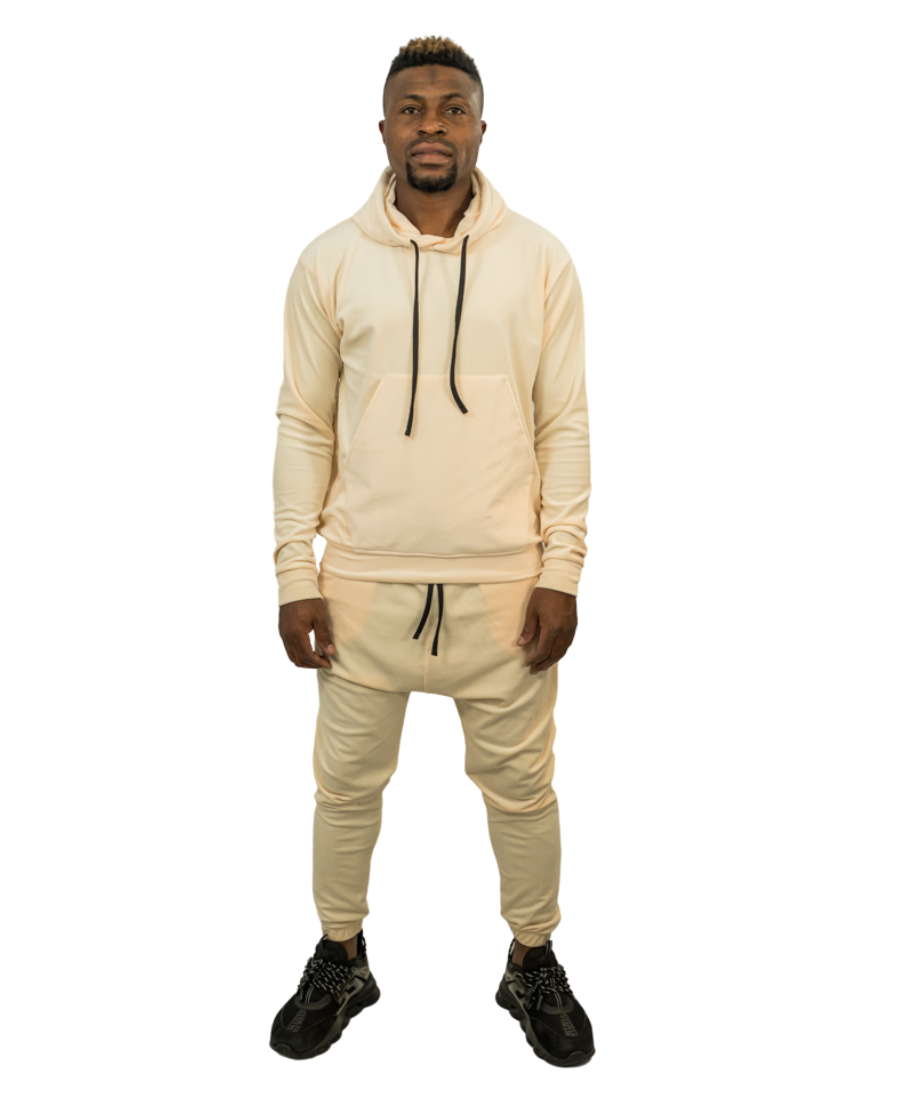 Cream Velvet Tracksuit