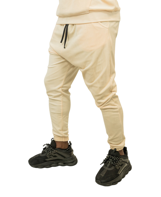Cream velvet trousers