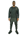 Black Stretch Fabric Tracksuit