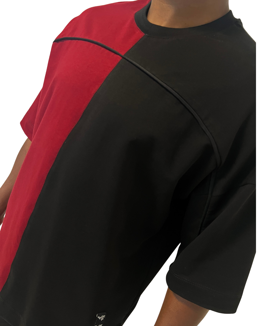 Black and Burgundy T-Shirt