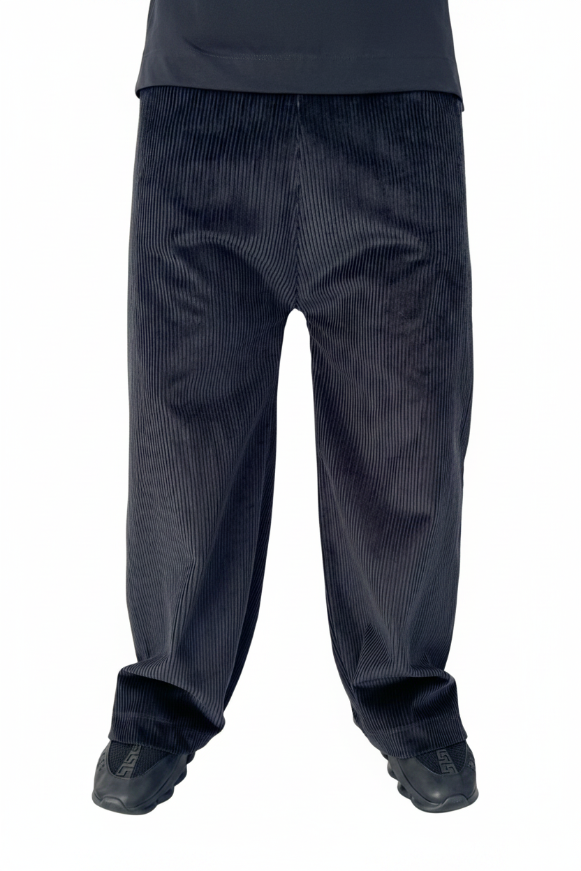 Black Velour Trousers
