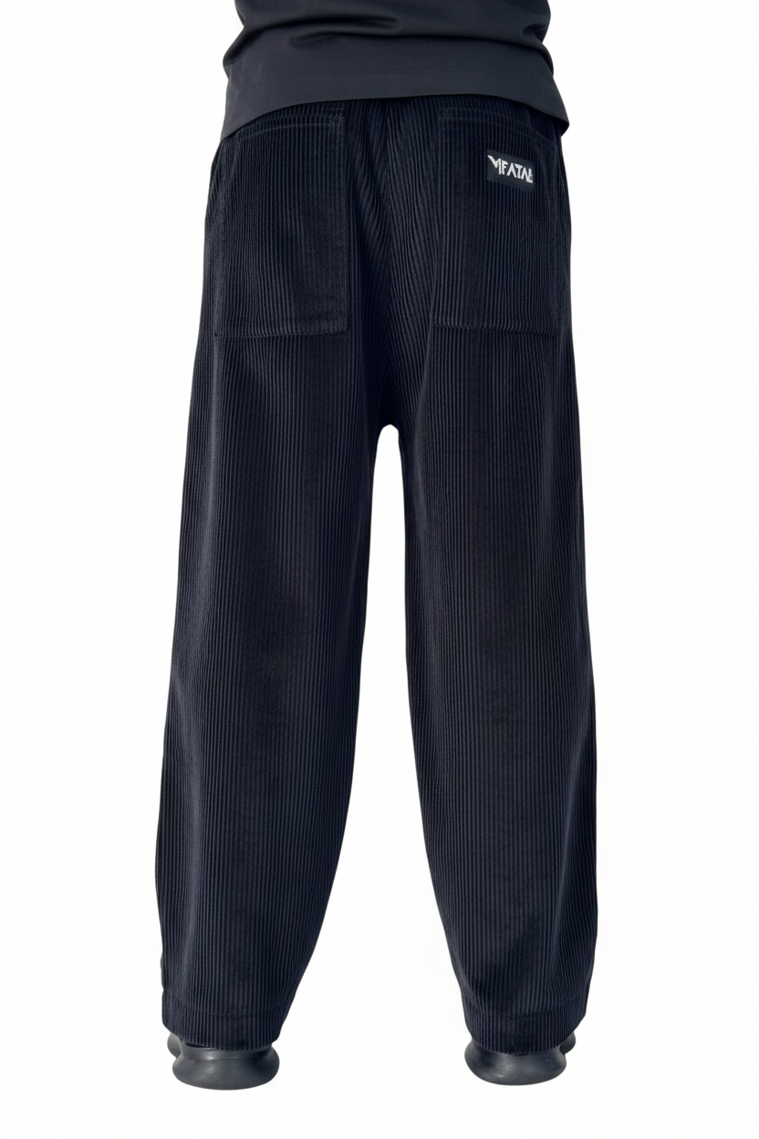 Black Velour Trousers