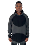 Grey Sweatshirt with Black Details
