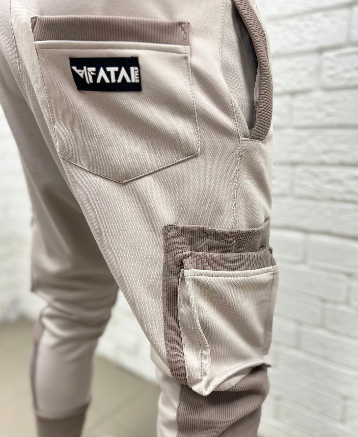 Pantaloni crem/cappuccino