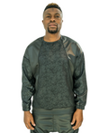 Black Stretch-Fabric Sweatshirt with Front Design