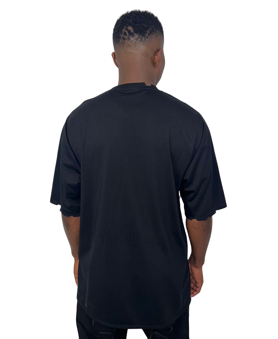 Hand-Painted Black T-Shirt