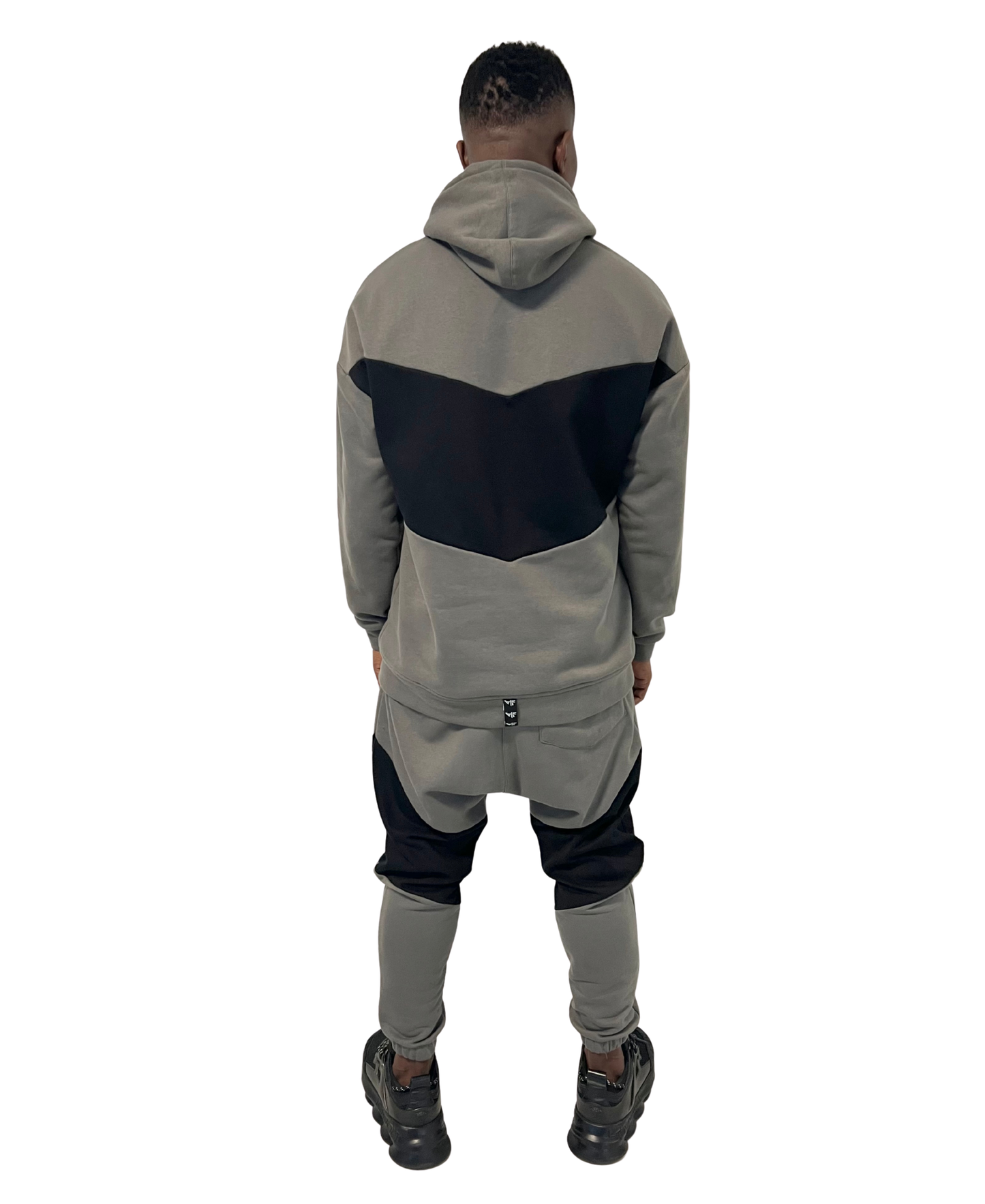 Two-Tone Grey Two-Piece Set