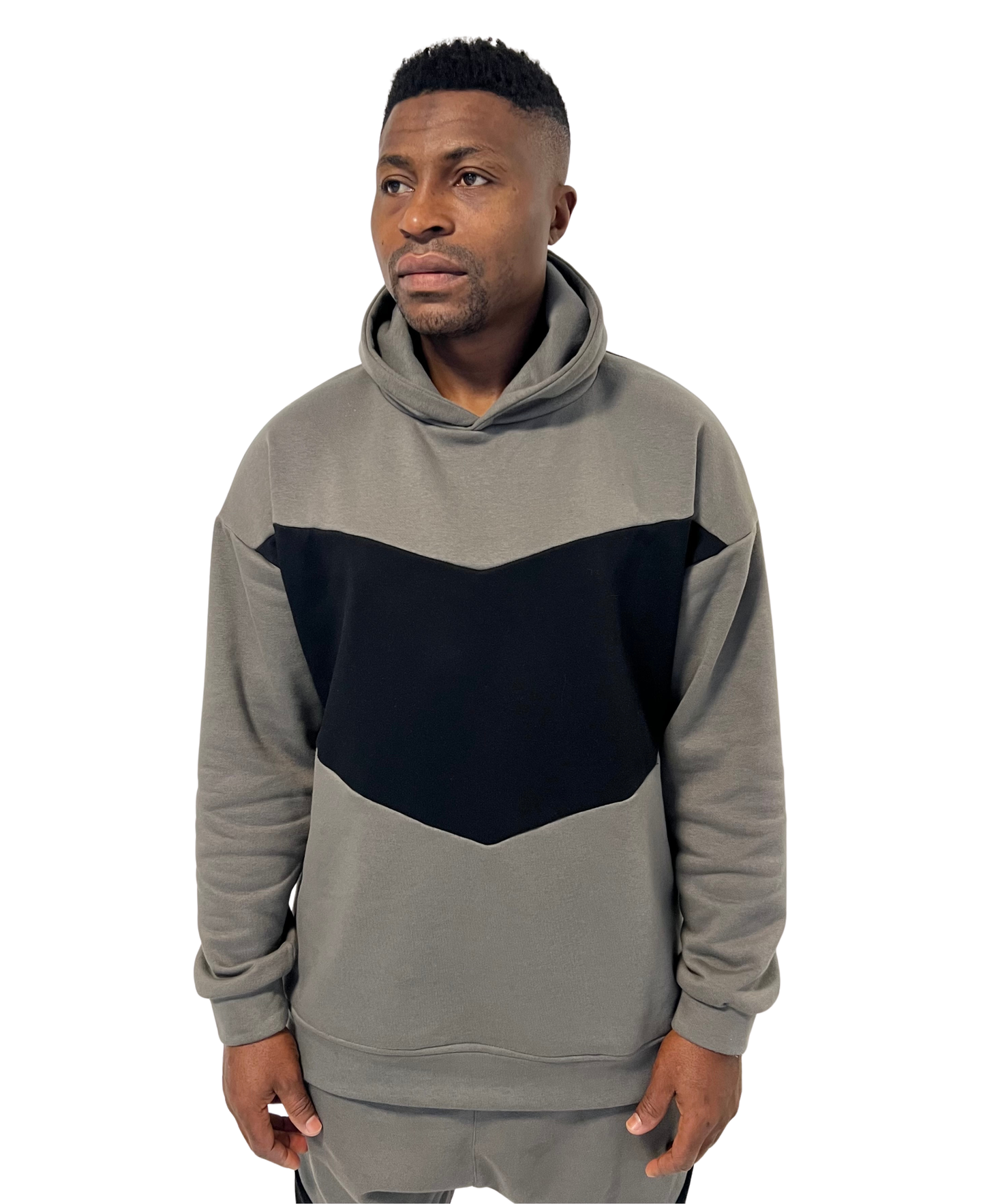 Two-Tone Grey Two-Piece Set