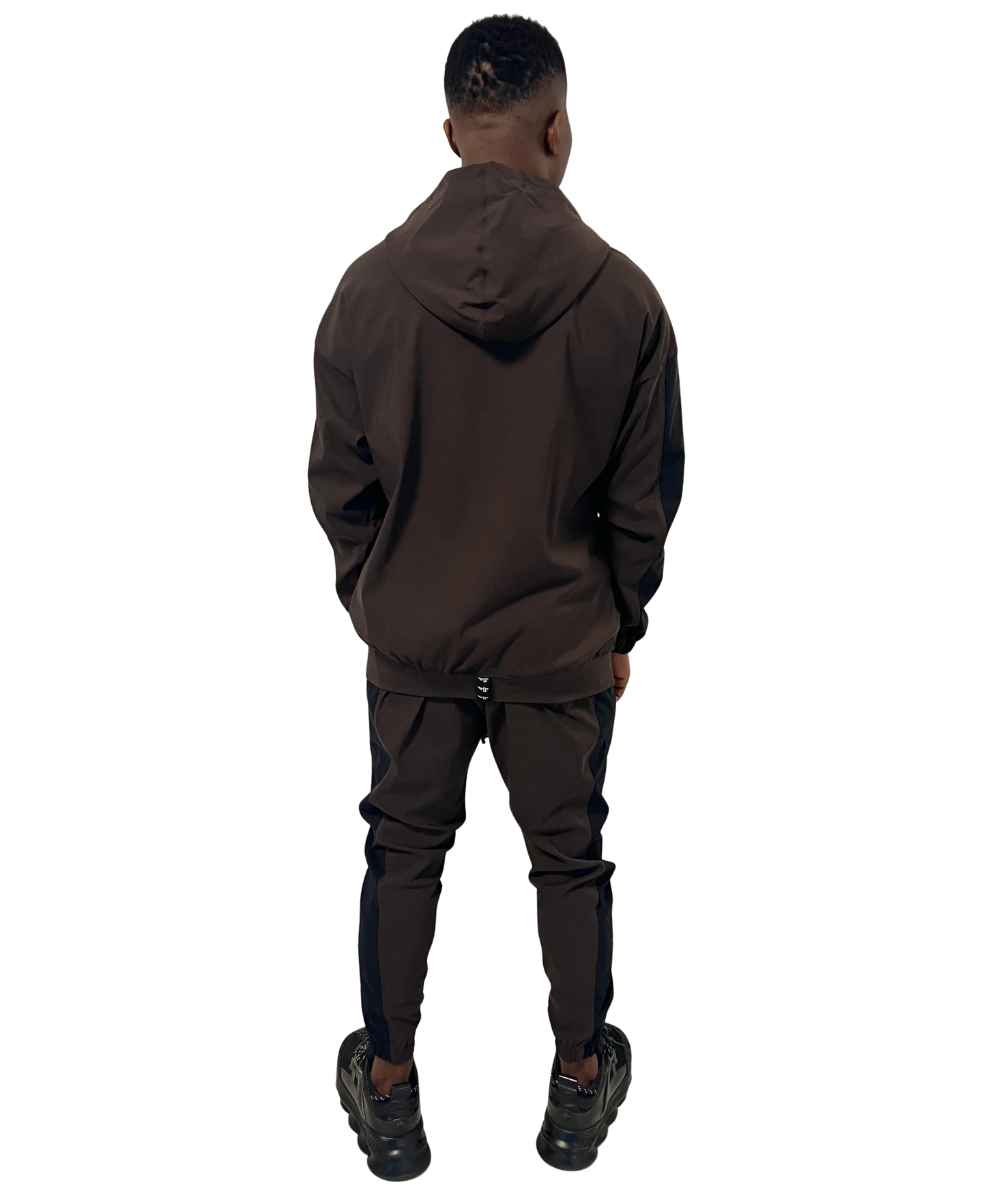 Brown & Black Two-Piece Set