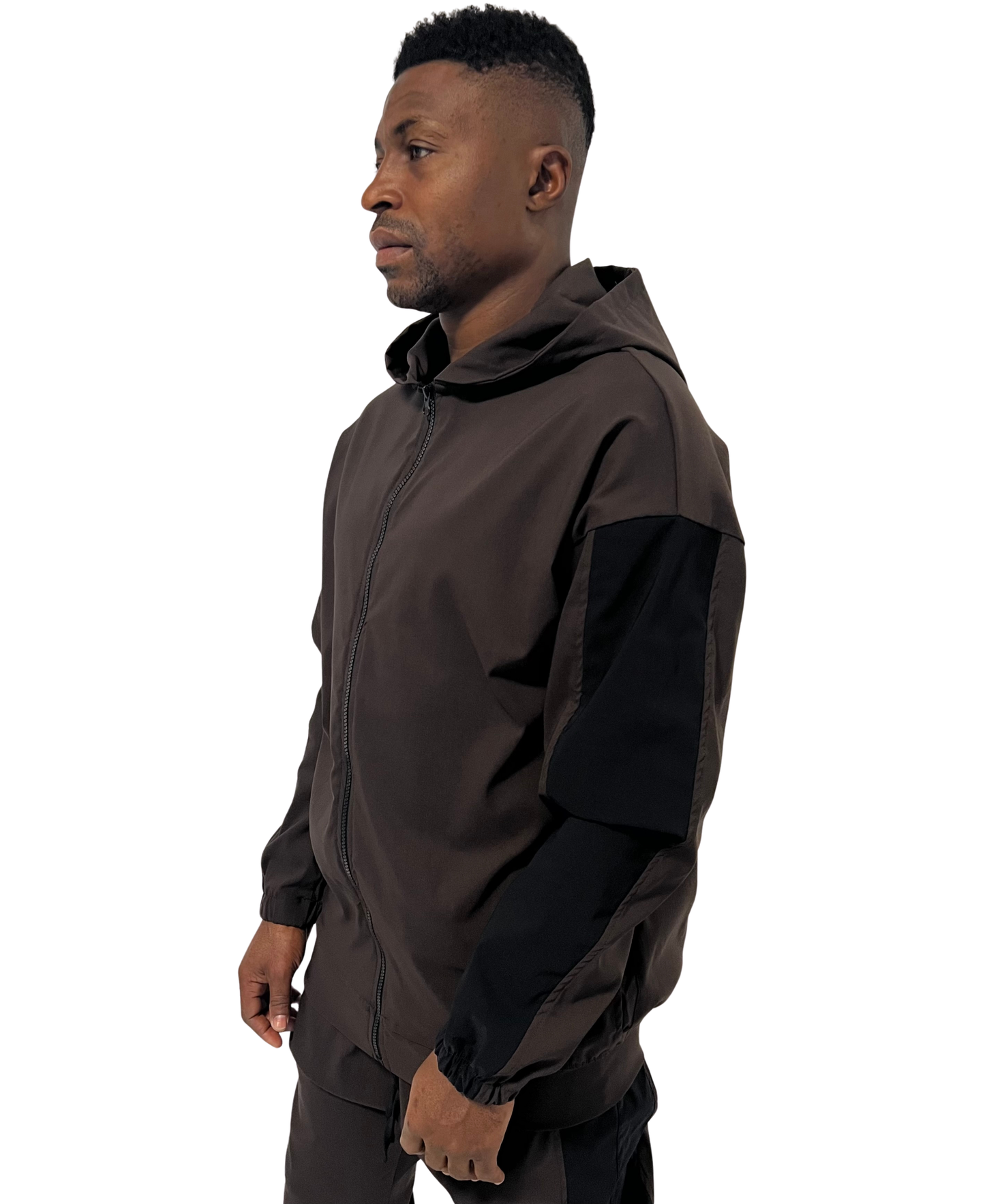 Brown & Black Two-Piece Set