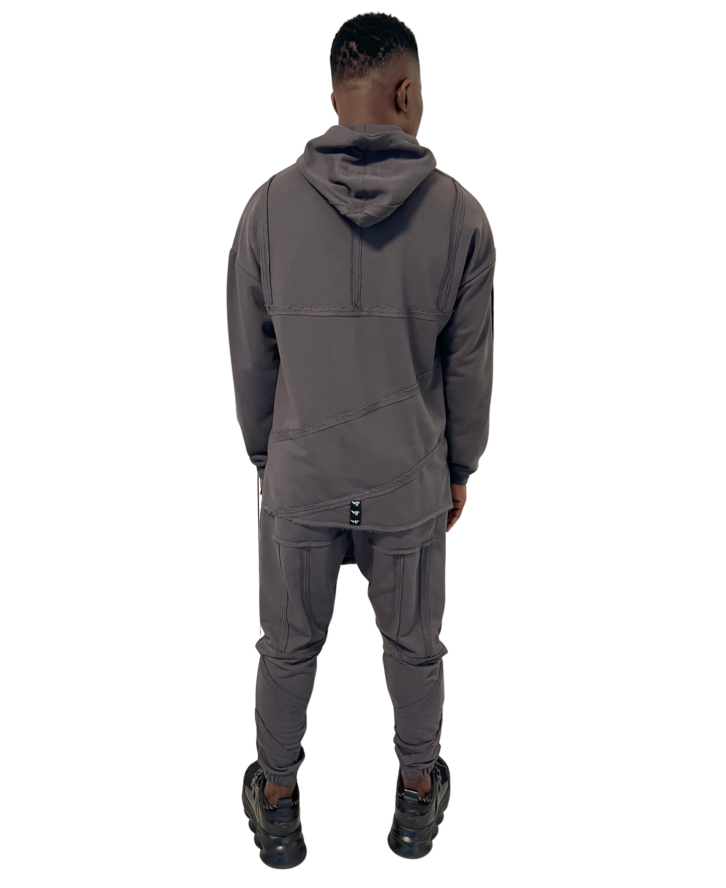 Dark Grey Tracksuit with Stitch Detail