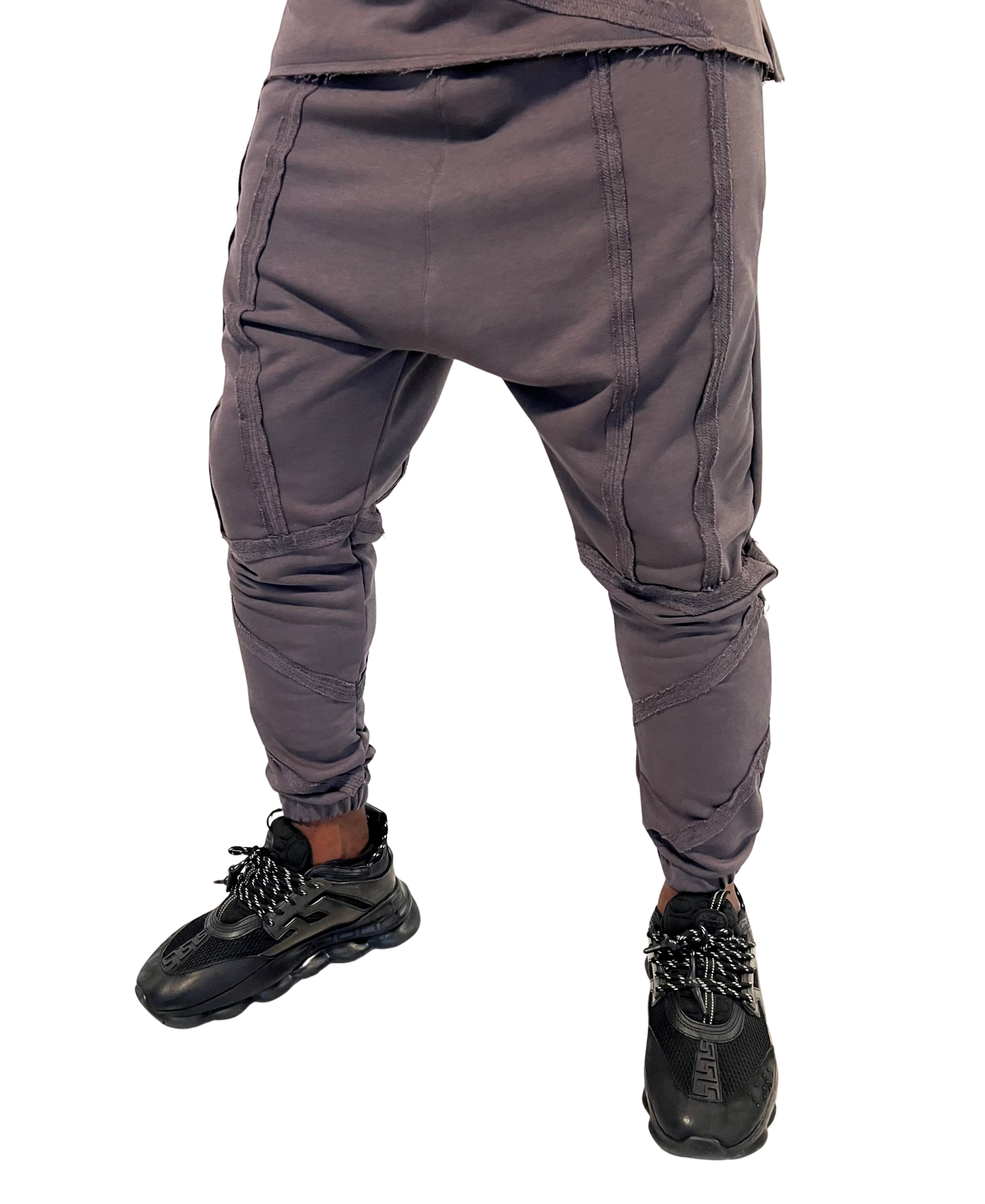 Dark Grey Tracksuit with Stitch Detail