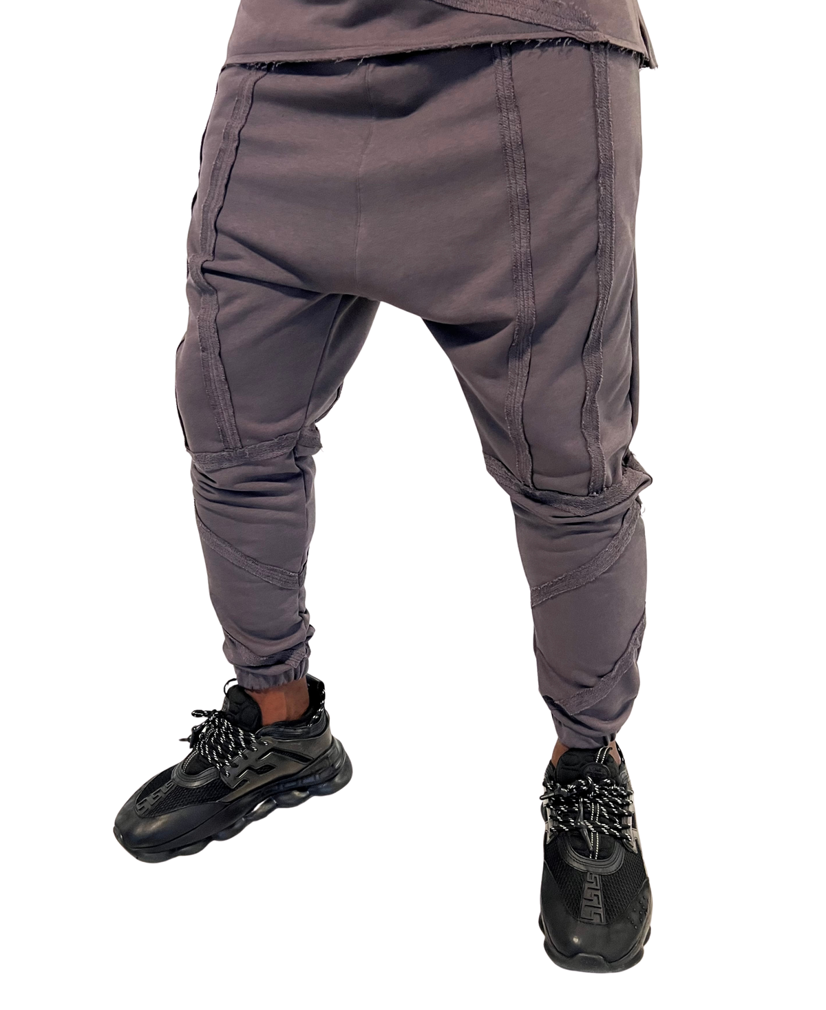 Dark Grey Tracksuit with Stitch Detail