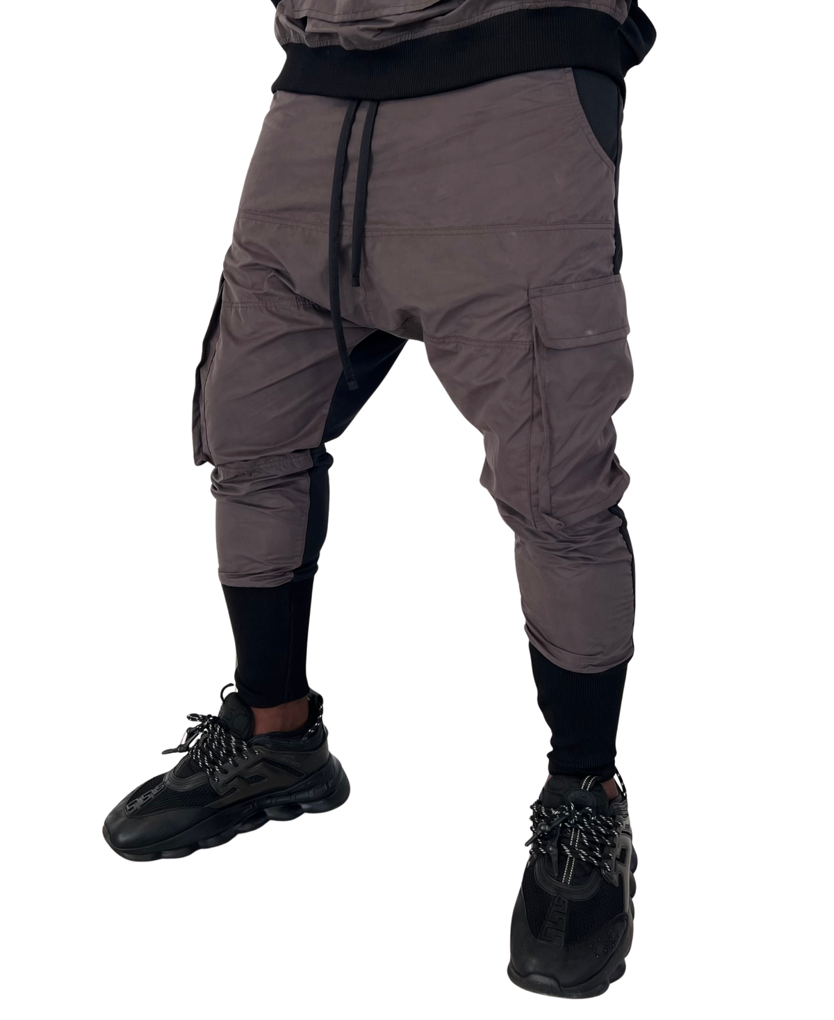 Black Tracksuit with Cappuccino Velvet Shell
