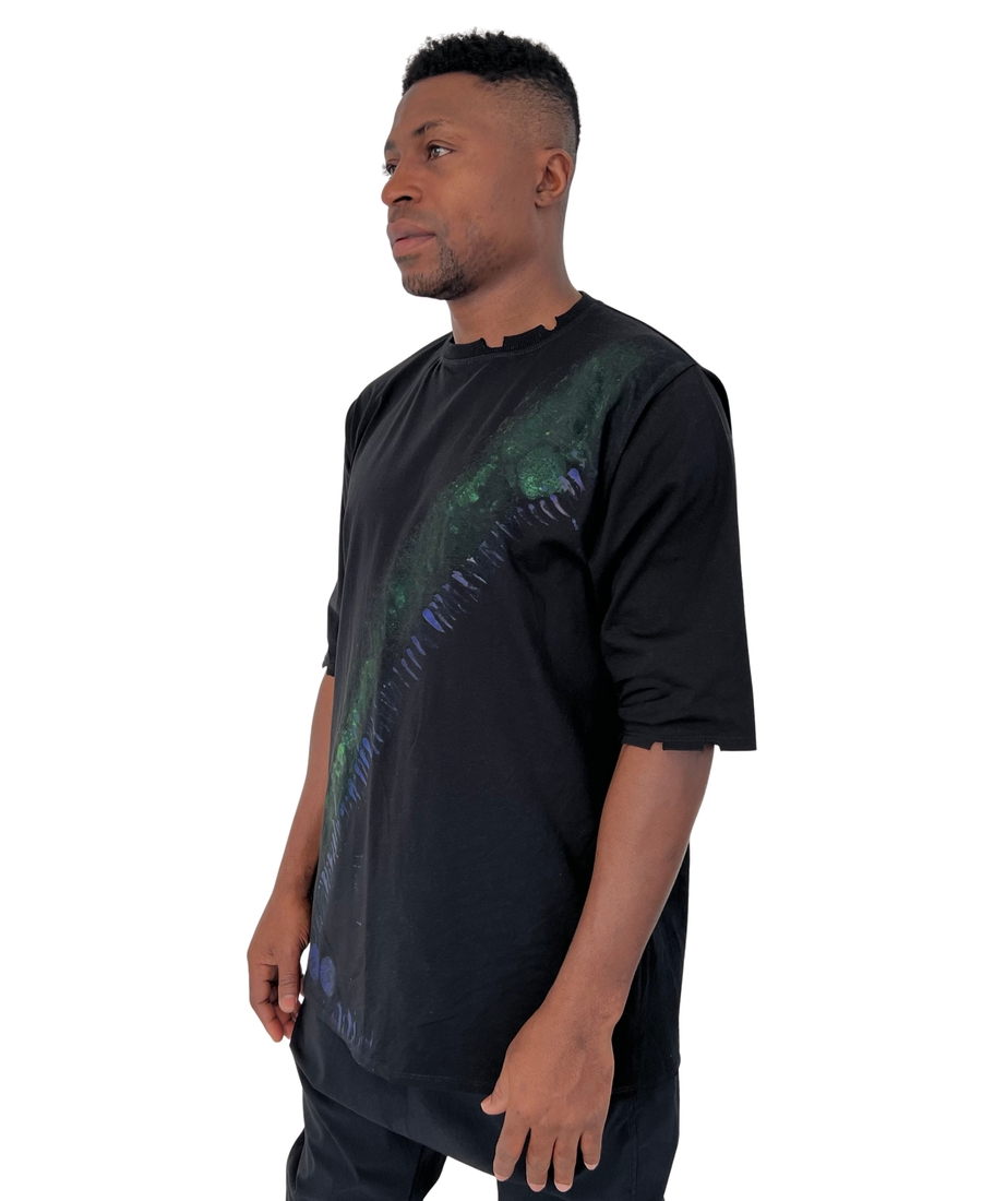 Dark Black Hand-Dyed T-Shirt