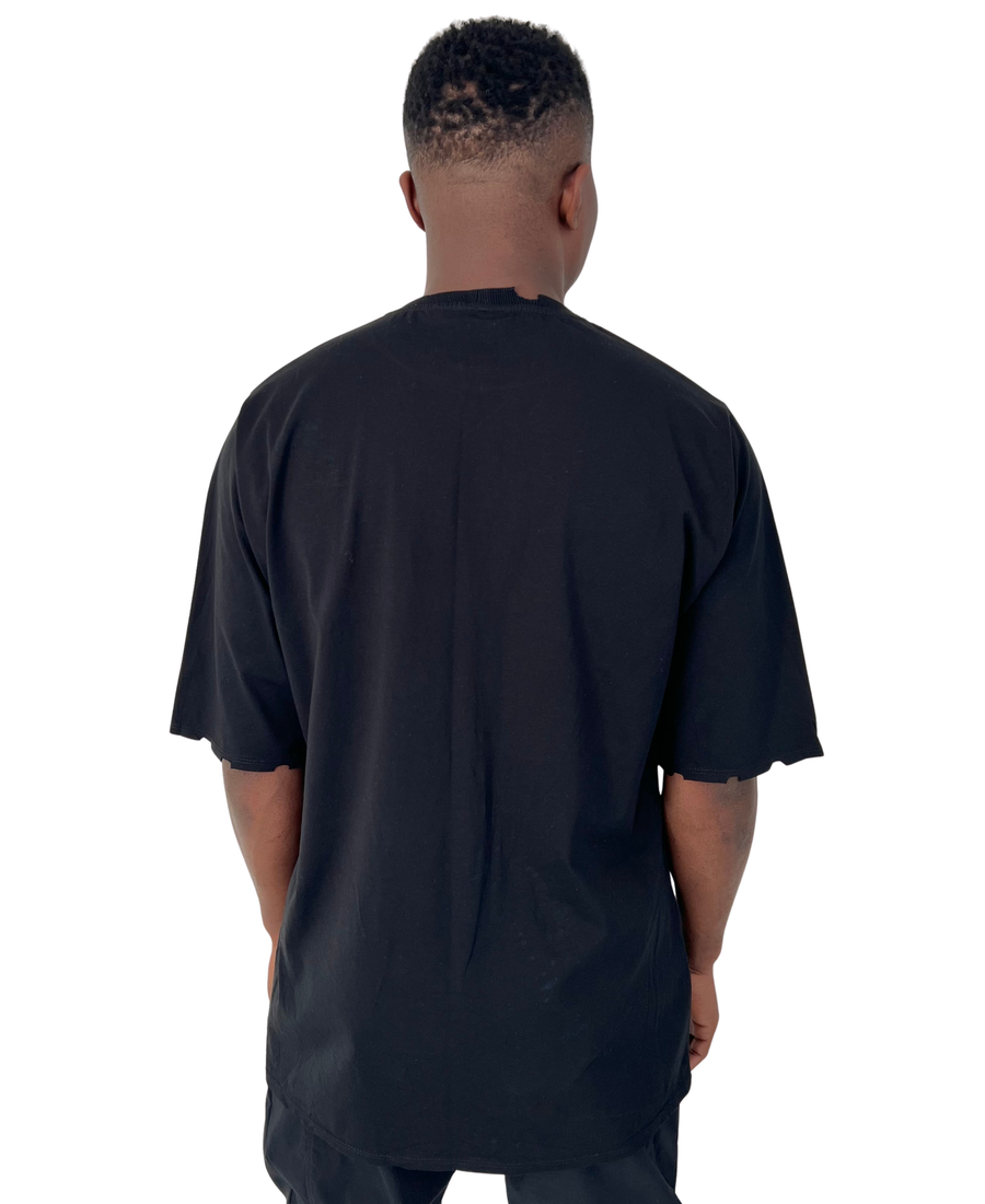 Dark Black Hand-Dyed T-Shirt