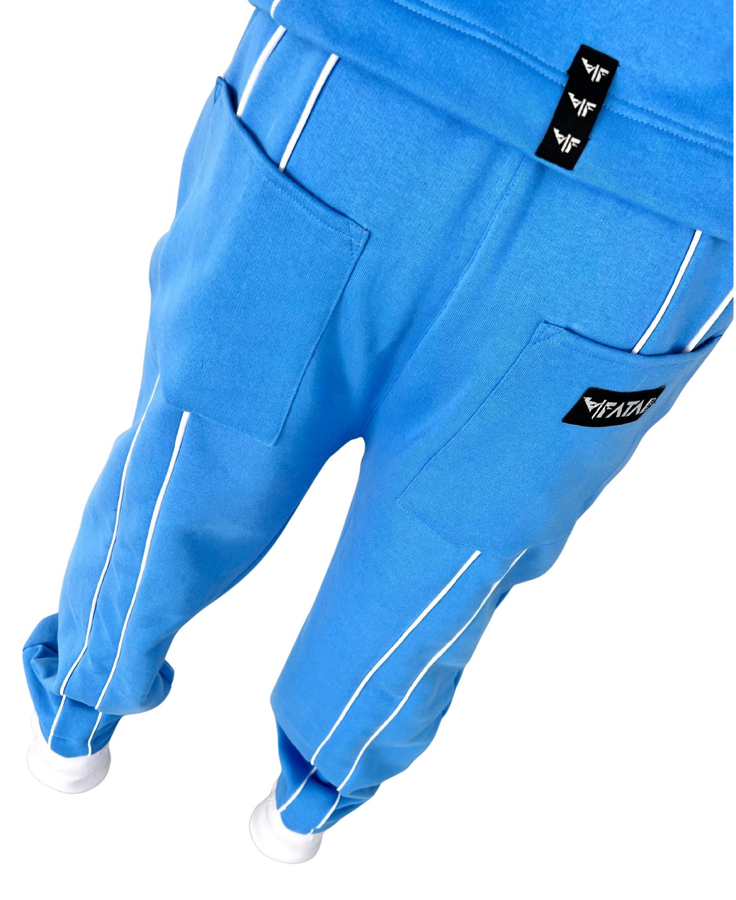 Navy Tracksuit with White Accents