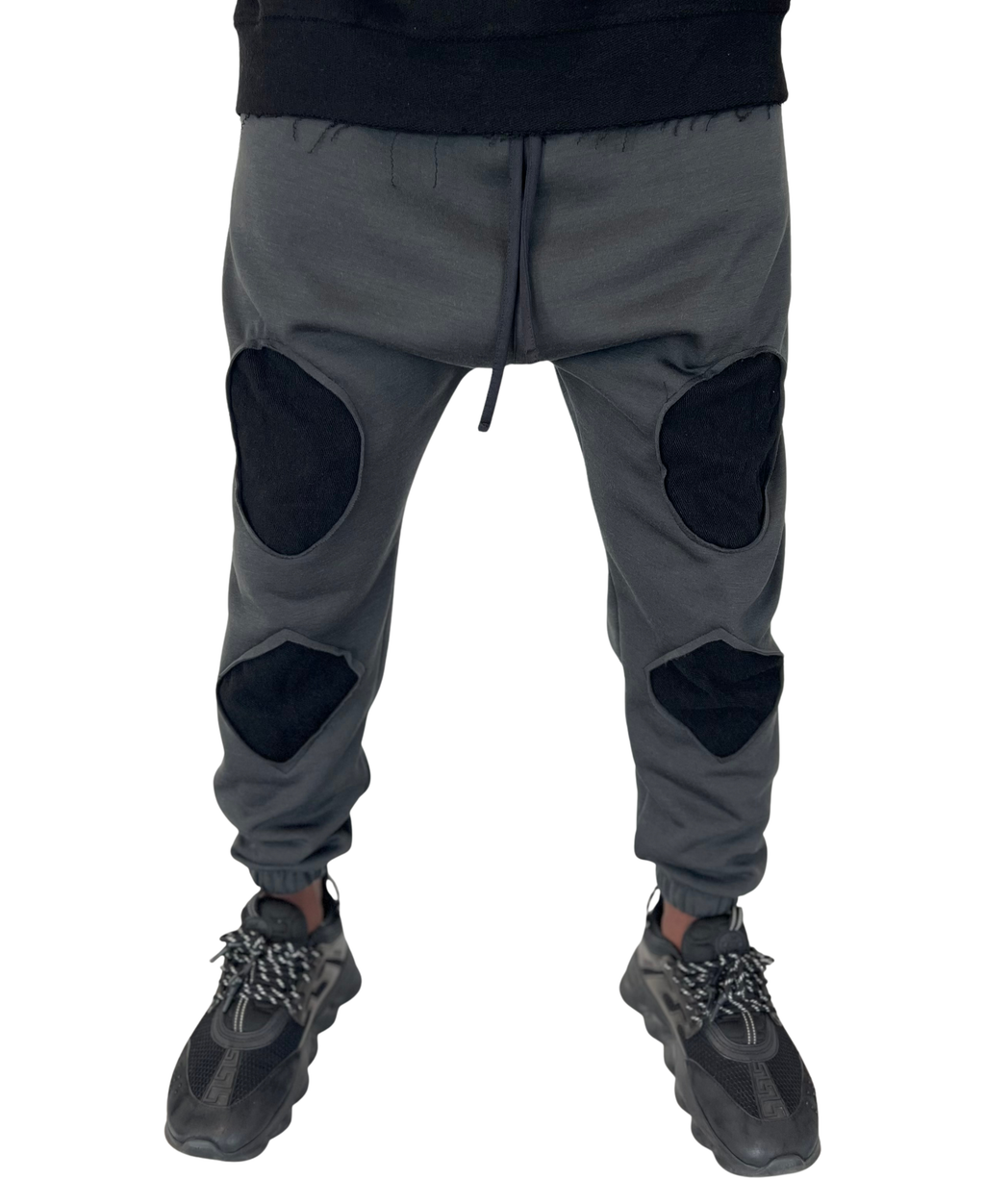 Grey Tracksuit with Black Cut-Out Detail