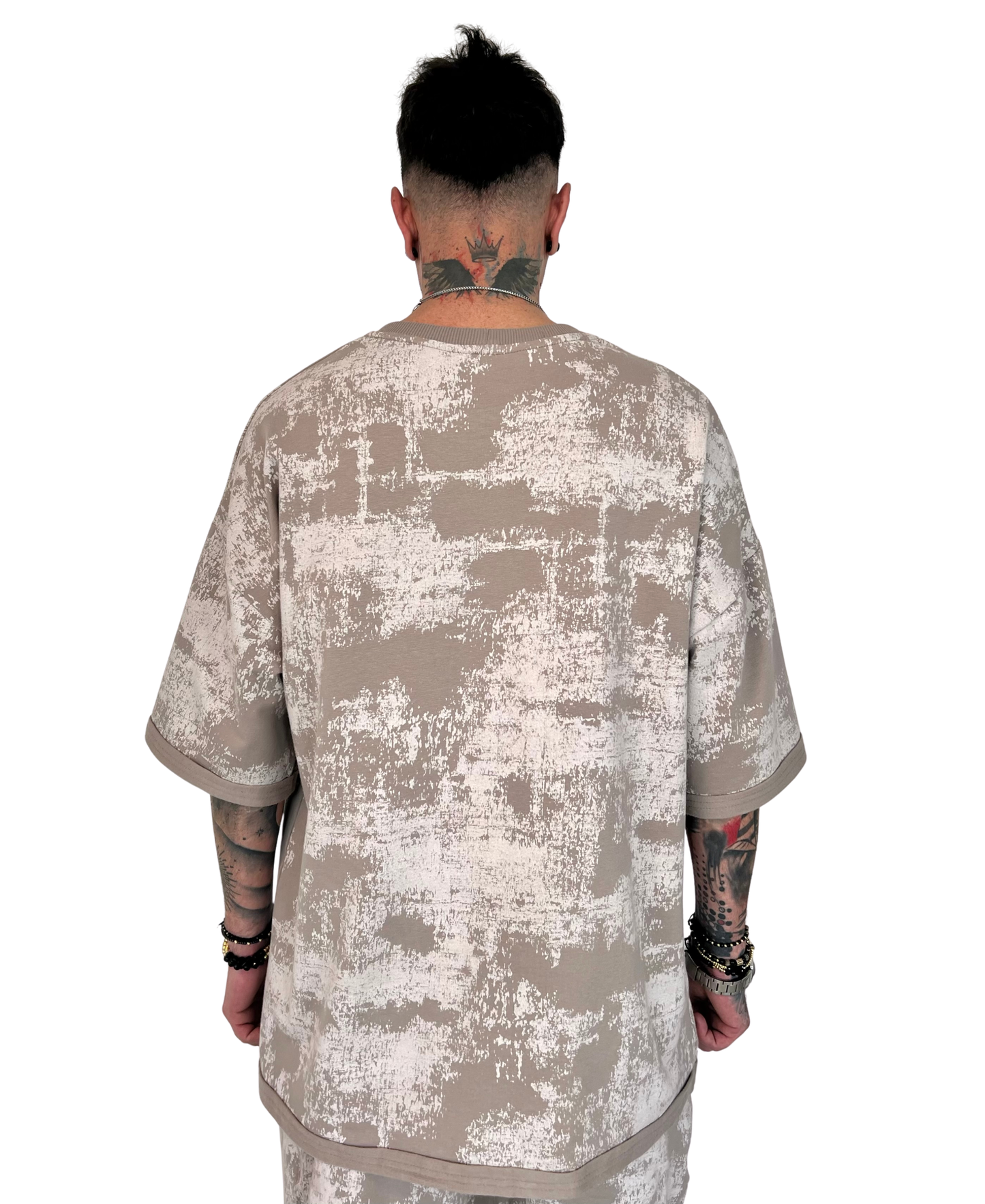 Tricou faded cappuccino